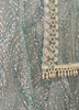 Image of Sky Blue Sequined Net Lehenga Set with Embroidered Dupatta