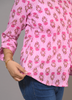 Image of Pink Floral Print Rayon Shirt