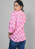 Image of Pink Floral Print Rayon Shirt