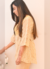 Image of Yellow Embroidered Georgette Co-ord Set