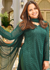Image of Zehra Dark Green Embroidered Suit Set with Dupatta