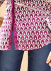 Image of Deep Purple Embroidered Georgette Shirt – Mirror Work | 3/4 Sleeves