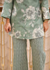 Image of Pastel Bloom Green Floral Co-ord Set – 2 Pc | Premium Stretch Cotton | Summer Wear