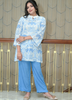 Image of Pure Cotton Chikankari Co-ord Set