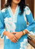 Image of Blue Radiance Floral Printed Co-ord in Soft Cotton