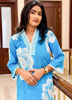 Image of Blue Radiance Floral Printed Co-ord in Soft Cotton