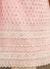 Image of Blush Bloom Pink Georgette Kurta Set with Chiffon Dupatta
