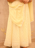 Image of Noor Cream Embroidered Anarkali Kurta Set with Dupatta