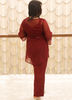 Image of Maroon Georgette Pintuck Co-Ord Set