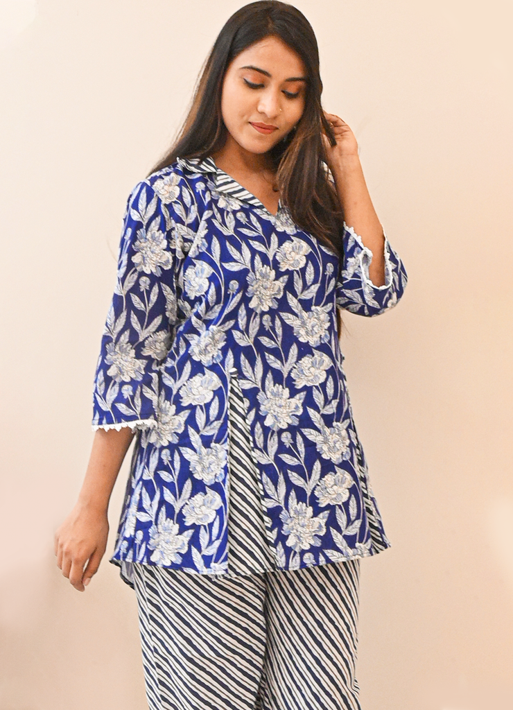 Floral Print Pure Cotton Co ord Set
