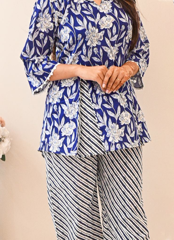 Floral Print Pure Cotton Co ord Set