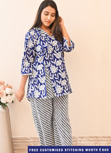 Floral Print Pure Cotton Co ord Set