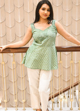 Load image into Gallery viewer, Mint Grace Textured Cotton Sleeveless Top