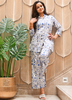 Image of Evil Eye printed Cotton Rayon Cord Set