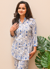 Image of Evil Eye printed Cotton Rayon Cord Set