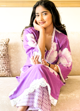 Load image into Gallery viewer, Purple Radiance Floral Printed Co-ord in Soft Cotton