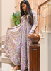 Image of Rose Glow Embroidered Georgette Anarkali Kurta Set with Net Dupatta