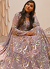 Image of Rose Glow Embroidered Georgette Anarkali Kurta Set with Net Dupatta