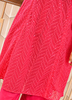 Image of Crimson Charm Georgette Cord Set with Shantoon Pants