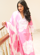 Load image into Gallery viewer, Rosy Radiance Floral Printed Co-ord in Soft Cotton
