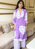 Image of Rosy Radiance Floral Printed Co-ord in Soft Cotton