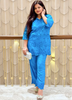 Image of Eyelet Embroidered Cotton Co-ord Set