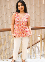 Load image into Gallery viewer, Floral Bliss Sleeveless Cotton Top
