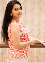 Load image into Gallery viewer, Floral Bliss Sleeveless Cotton Top
