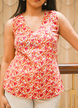 Load image into Gallery viewer, Floral Bliss Sleeveless Cotton Top