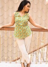 Load image into Gallery viewer, Floral Charm Pure Cotton Sleeveless Top – Summer Essential